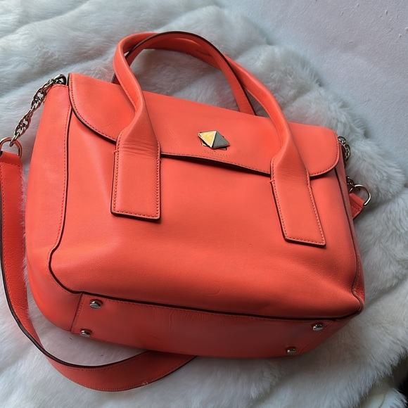 Kate Spade NY New Bond Street Florence Flap Satchel in Orange - Picture 8 of 9